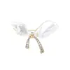 Broche de Lazo de Perla Imitación Barroca Dulce Estilo Coreano, Pin Pequeño Versátil y Elegante, Accesorio para Suéter y Abrigo