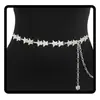 Venta al por mayor de fabricante Anillo de Metal Retro Punk Hip-Hop Cadena Corporal Moda Europea y Americana Colgante Sencillo Cadena de Cintura de Bola Accesorios para Mujeres