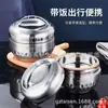 304 Diamante Antiderrames y Antiescaldaduras Nueva Lonchera Lonchera Térmica Femenina Manzana con Tapa Lonchera Diamante Antiderrames Manzana