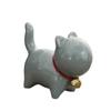 Linda Campana Xiaomeng Gato Mascota de Té Adorno Cubierta Cerámica Gato Gato Wenchuang Joyería Soporte para Pinceles Soporte para Palillos Escritorio
