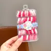 Anel de Toalha Infantil Cor de Doce Corda de Cabelo Bola para Meninas Elástico de Borracha de Alta Elasticidade Corda de Cabelo para Rabo de Cavalo Alto de Meninas Personalização