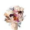 Venta Caliente Transfronteriza Morandi Retro Flor Preservada Ramo Terminado Regalo de San Valentín Cumpleaños para Novia Ramo de Flores Secas En Stock