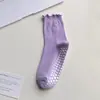 Meias de Yoga, Meias Esportivas Profissionais Antiderrapantes de Silicone, Meias de Renda para Pilates de Chão, Academia, Meia-Calça, Meias Zhuji
