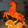 Esculturas de Luz de Animales Elefante de 3m para Iluminación de Parques y Paisajismo, Esculturas de Elefante Brillantes de Fibra de Vidrio, Paisaje Animal de Turismo Cultural al Aire Libre
