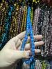 Nuevo esmalte de cielo estrellado cuentas redondas de 10 mm color platino imitación tiras dispersas productos semiacabados pulsera collar DIY accesorios de joyería