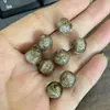 En Stock Lámina de Oro Cenicero de Vidrio DIY Cuentas Sueltas Accesorios Cuentas Redondas Método Antiguo Cuentas de Vidrio con Arena Dorada de Siete Colores Accesorios Semi-Terminados