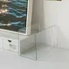 Suporte de Livros para Mesa Estante de Livros Acrílico Transparente Caixa de Armazenamento de Livros para Estudantes Suporte de Armazenamento para Mesa Suporte de Armazenamento de Arquivos para Livros Ilustrados