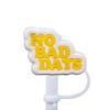 Nuevo Estilo Tapa de Pajita Manga de Succión Tapón Antipolvo de Silicona Pajita de Fiesta Hebilla Decorativa Clip Marca de Letra Personalizada Productos Transfronterizos