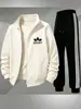 Traje de Dos Piezas con Cremallera + Pantalones para Hombre, Estilo Transfronterizo Nuevo Europeo y Americano, Traje Estampado de Moda para Hombre, Estilo Caliente Temu-Y2