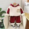 Ropa para Niños Yihui Traje de Terciopelo para Niños Sudadera con Capucha para Niños Otoño e Invierno Ropa de Invierno Ropa para Bebés Hombres y Mujeres