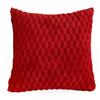 Almohada de Felpa Transfronteriza Funda de Almohada de Color Sólido Copo de Nieve Oficina Sofá Cintura Decoración del Hogar Cojín de Mesita de Noche