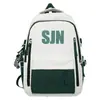 Mochila retro estilo americano para estudiantes universitarias, de gran capacidad, para estudiantes de secundaria y preparatoria, mochila escolar para computadora, para hombre.