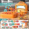 Caja de Herramientas para Niños Juguete Tornillos Ensamblado y Desensamblado DIY Educación Temprana Rompecabezas Cognitivo Juego Traje para el Hogar Taladro Niño