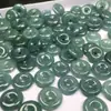 Jade Birmanês Tipo Gelo Grau A Jadeíta Pequena Fivela de Jade Pingente de Jade Componentes para Joias de Tecelagem DIY Venda por Atacado Disponível Agora