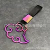 Correa de mano con asa de color JDM para coche, serpentina universal, cinturón de remolque para parachoques delantero y trasero de coche, anillo de advertencia