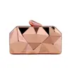 Bolsa de noite metálica de luxo e leve, novo estilo, moderna, versátil e elegante. Bolsa clutch feminina para vestidos de baile, casamentos e ocasiões especiais.