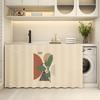 Lavabo Mueble de Baño Cortina de Viento Estilo Artístico Almacenamiento para Artículos Varios Cortina Fea Estante de Almacenamiento para Cocina Cortina Antipolvo