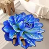 Tapete de Chão de Veludo Cristal Florido Visão Estéreo 3D Tapete de Sala de Estar Tapete de Porta de Entrada Resistente a Manchas e Desgaste Tapete para Pés