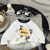 Camiseta de Manga Larga para Niños 2026 Otoño Bloques de Color Dibujos Animados Camiseta Interior para Niños y Niñas, Camiseta de Cuello Redondo para Bebé Niño