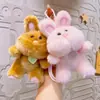 Nuevo Llavero de Muñeca de Conejo Lindo de Peluche, Pequeño Regalo Exquisito, Colgante de Muñeca para Mochila, Accesorios Pequeños al por Mayor