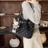 Bolso de mano retro con estampado de leopardo Maillard para mujer, estilo coreano, bolso de hombro versátil, gran capacidad, de mano, bajo el brazo, bolso para el trabajo