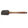 Espátula de Silicona para Hornear Herramientas de Cocina Pastel Postre Crema Espátula Mango de Madera Espátula Grande para Mantequilla Hogar