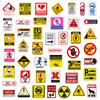 100 Adesivos de Aviso para Locais Públicos, Etiquetas de Aviso, Adesivos de Aviso de Perigo de Canal