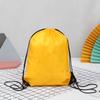 Spot cor sólida moda armazenamento duplo ombro cordão mochila saco em branco cordão tecido de poliéster saco pode ser impresso LOGOTIPO