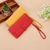 Ventas Directas de Fábrica 2024 Nueva Cartera para Mujer Estilo Coreano Color Sólido Bolso de Mano para Mujer Bolso de Muñeca para Mujer de Gran Capacidad