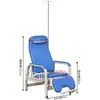 Cadeira de Infusão Hospitalar de Assento Único, Cadeira Prática para Alimentação por Gotejamento, Cama Multifuncional para Soneca, Assento com Função de Apoio para os Pés, Cadeira para Acompanhante