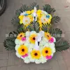 Flores em Vasos para o Dia de Limpeza de Túmulos, Buquês para Lembrança Eterna, Crisântemos Simulados Atacado para Oferendas, Buquês para Limpeza de Túmulos, Qingming