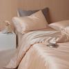 Juego de Cama de 4 Piezas Color Sólido Lanjing Tencel Lyocell 60S Primavera y Verano Nuevo Cubre Cama de Lujo Ligero Sábana Funda de Edredón 3