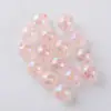 Transparente Color AB Perla de Imitación Redonda Perforada Accesorios para Joyería Cuentas de Arroz Plástico DIY Cuentas Hechas a Mano Venta al por Mayor Hecho a Mano DIY