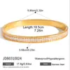 Pulsera Clásica y Silenciosa de Acero Inoxidable con Pedrería, No se Desvanece, Lujo Ligero, Joyería Transfronteriza de Alta Gama, Diseño de Nicho