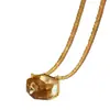 Collar Lipar Crystal Luz de Lujo Nicho Baoman Multicolor Corte Irregular Aguamarina Diseño Simple para Mujer