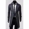 E-commerce Transfronteiriço AliExpress Casaco Trench de Lã Masculino 2026 Outono/Inverno Novo Estilo Roupa Exterior Tamanho Grande Comprimento Médio