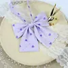Original Jk Color Sólido Estilo Universitario Niña Corbata de Moño Japones Corazón Moño Accesorio Uniforme de Marinero Pluma Cuello Plano de Esquina Flor
