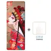 Tapete de Yoga 5mm 80cm Antiderrapante Camurça + Borracha À Prova de Som e Choque Tapete de Dança Fitness Alargado Antiderrapante Transfronteiriço