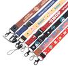 Cartão de Identidade Personalizado de Fábrica Atacado Cordão para Celular Poliéster Nylon Transferência Térmica Fivela de Segurança Multifuncional Crachá de Trabalho