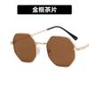 Gafas de Sol Metálicas Poligonales Transfronterizas Kedun 2022 Nuevas Gafas de Sol de Moda para Mujer Gafas de Sol Retro Tendencia Cóncavas