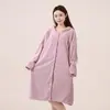 Robe de Banho Longo de Coral Fleece com Estampa de Abacaxi para Mulheres, Absorvente, Espesso, com Capuz, Vestido de Banho de Manga Comprida para Uso Doméstico