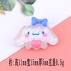 Mini parche de resina con diseño de perro de orejas grandes, ideal para decorar uñas, con pegamento en crema, para fundas de teléfono, venta al por mayor