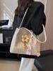 Bolso de Paja Tejida para Vacaciones en la Costa para Mujer, Gran Capacidad Modelo Nuevo 2026, Bolso de Mano de Ratán, Bolso de Hombro, Bolso Tote para Viajes