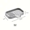 Caja de jabón de silicona de venta caliente transfronteriza estilo japonés para baño, inodoro, cocina, tapete de drenaje, bandeja de almacenamiento, caja de jabón creativa