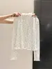 Camiseta de Rizo con Lunares Dulces y Volantes Otoño e Invierno Cuello Semialto Camiseta Base Cálida Elegante Manga Larga Top Interior para Mujer