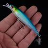 Luya Bait 9cm 7G Minolua Bait Tail Hook com Isca Dura de Plástico de Penas Isca Falsa