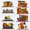 Adornos de Letras de Halloween para Fabricantes Decoraciones de Halloween Accesorios de Decoración para el Hogar Americano Pintados Lindos