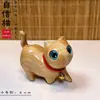 Gatito de madera lindo tallado a mano gato juguetón curioso confiado talla de madera creativa mascota linda pequeños adornos