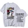 Camiseta de manga corta con estampado del concierto de Taylor Swift en el Taylor World Tour para mujer (ebay, Amazon)