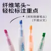 Set de 6 Plumas Fluorescentes Deli Sk619 para Estudiantes de Primaria para Usar para Resaltar y Tomar Notas, Marcadores Coloridos